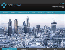 Tablet Screenshot of dglegal.co.uk